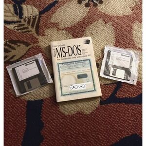 Microsoft Windows MS-DOS 6.22 Operating System Users Guide with 3.5 Floppy Discs